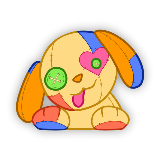 Patchwork Puppy Peeker